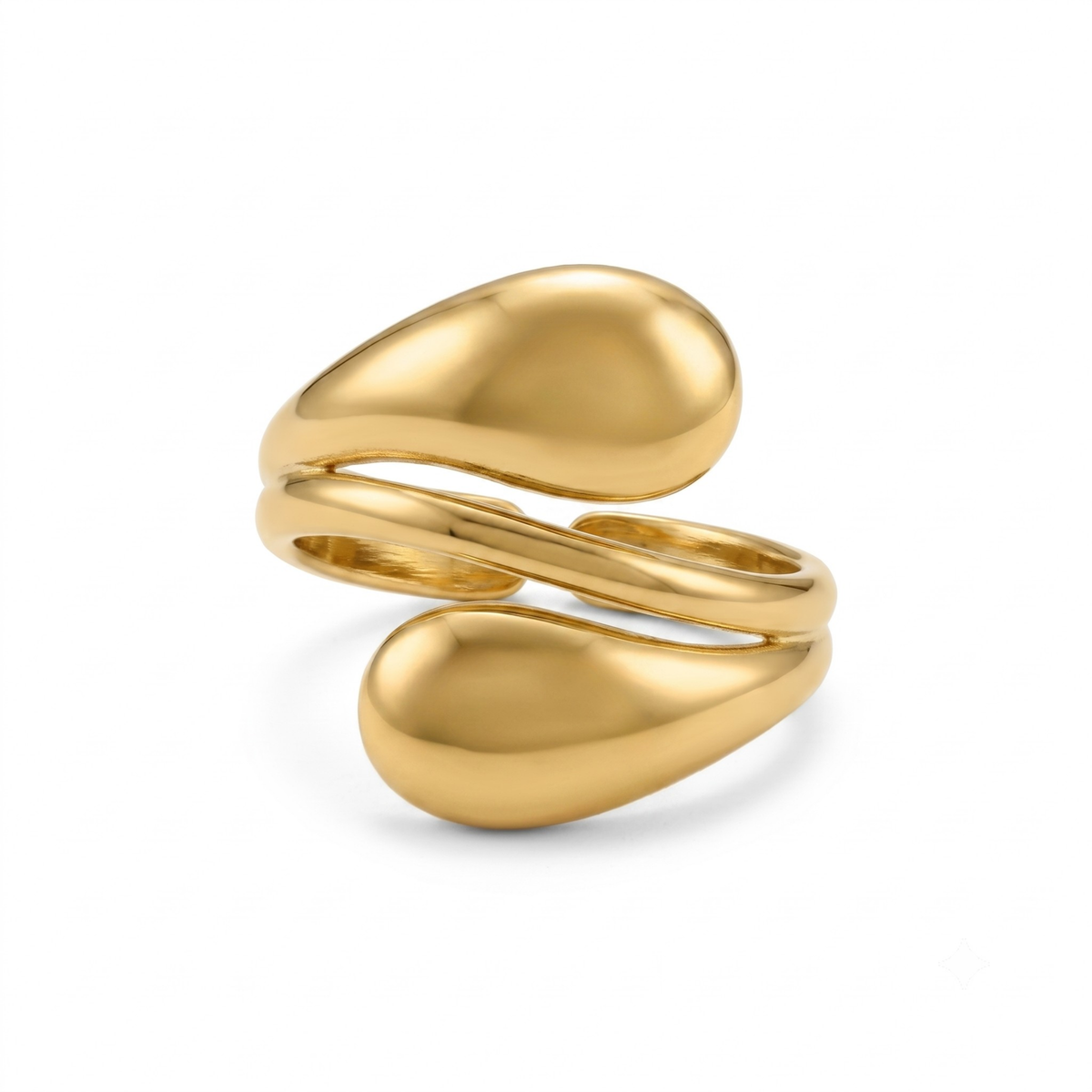 Golden Wave Ring