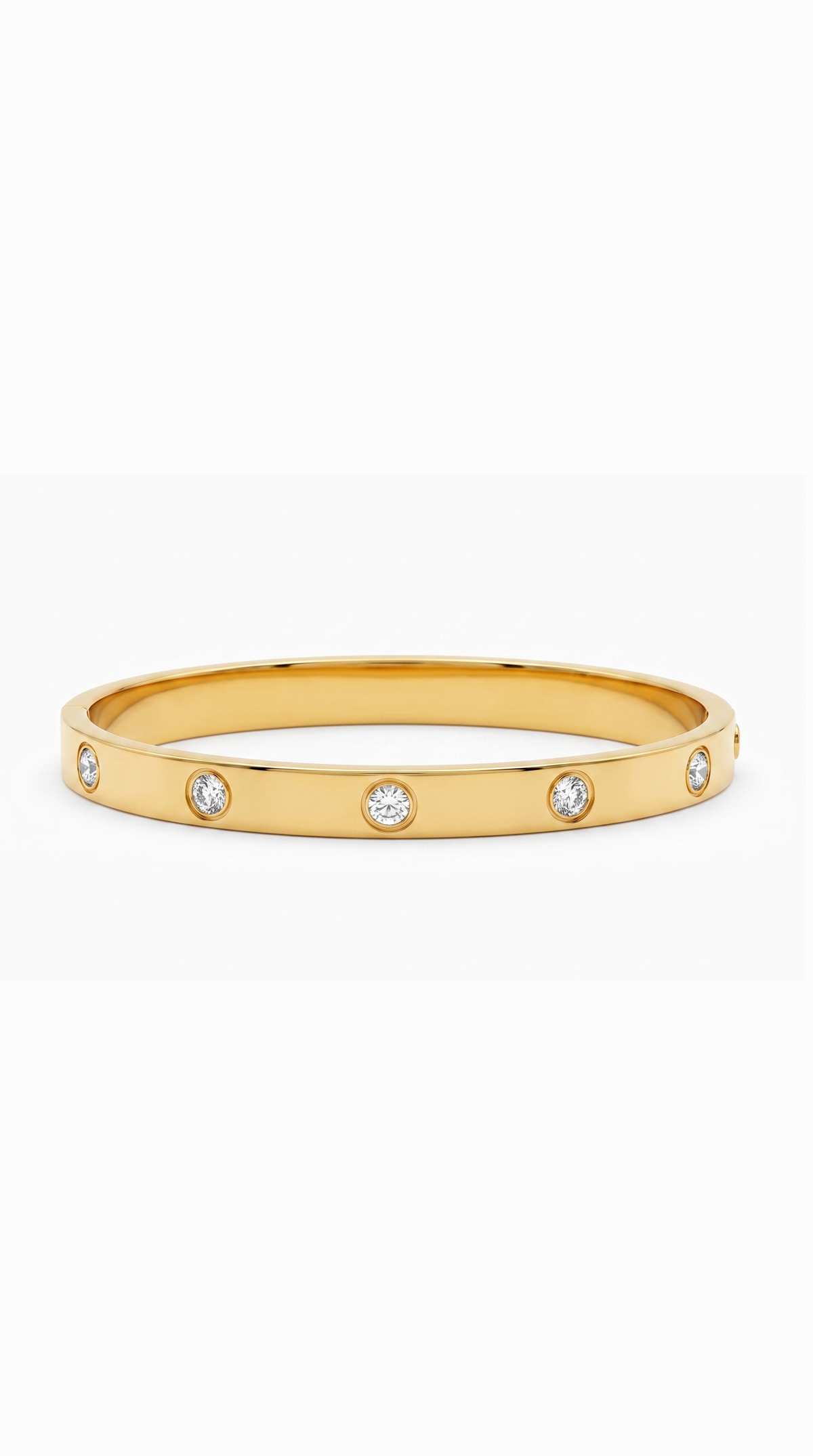 Gold Crystal Cuff