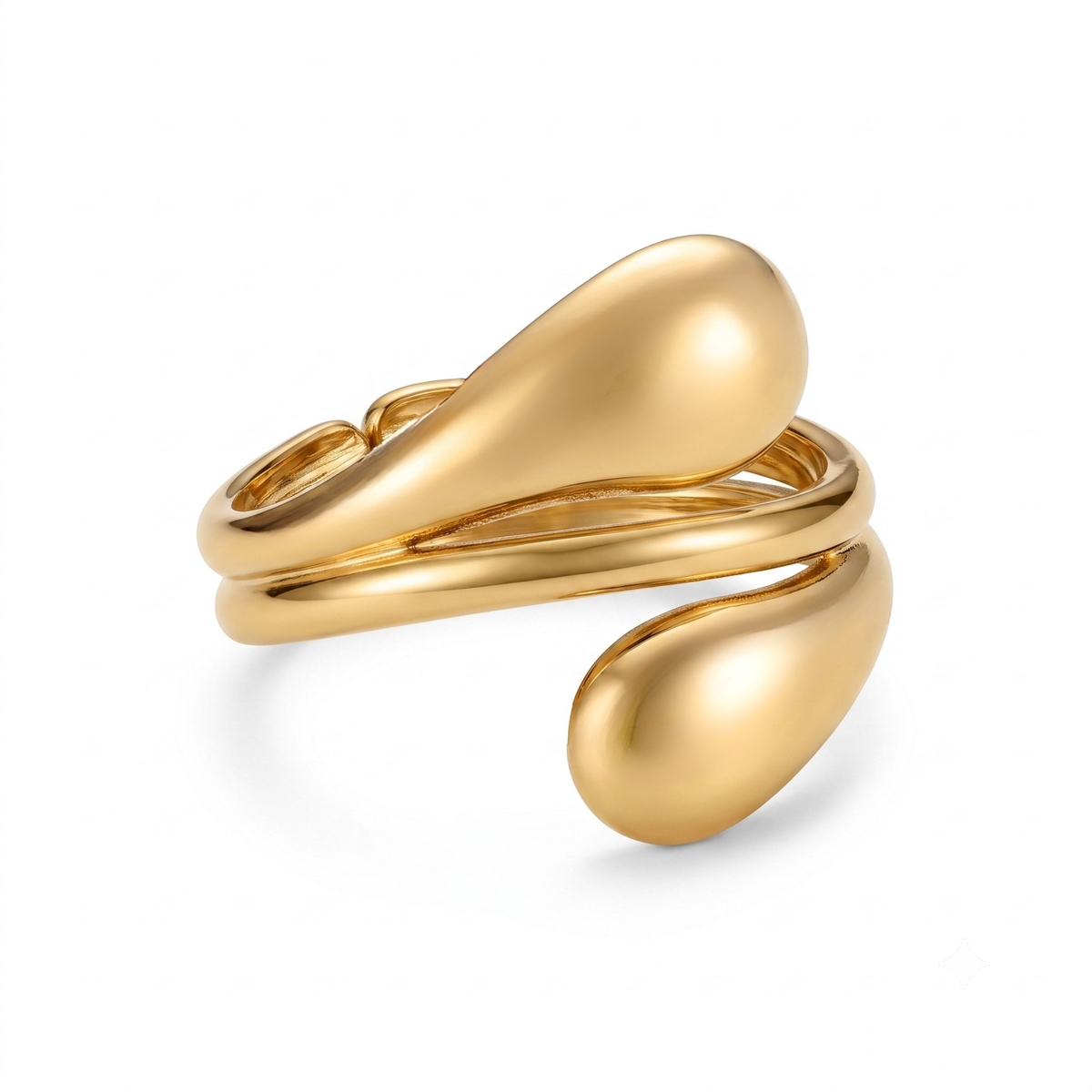 Golden Wave Ring