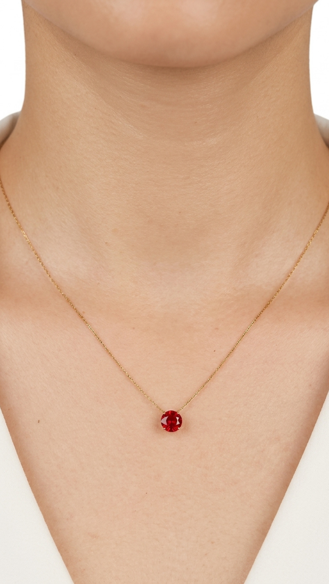 Dainty Stone Pendant
