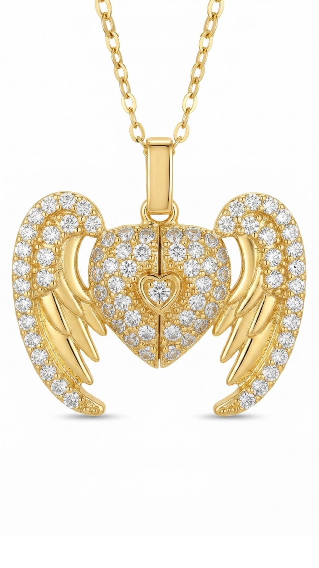 Angel Wing Heart Pendant