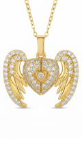 Angel Wing Heart Pendant