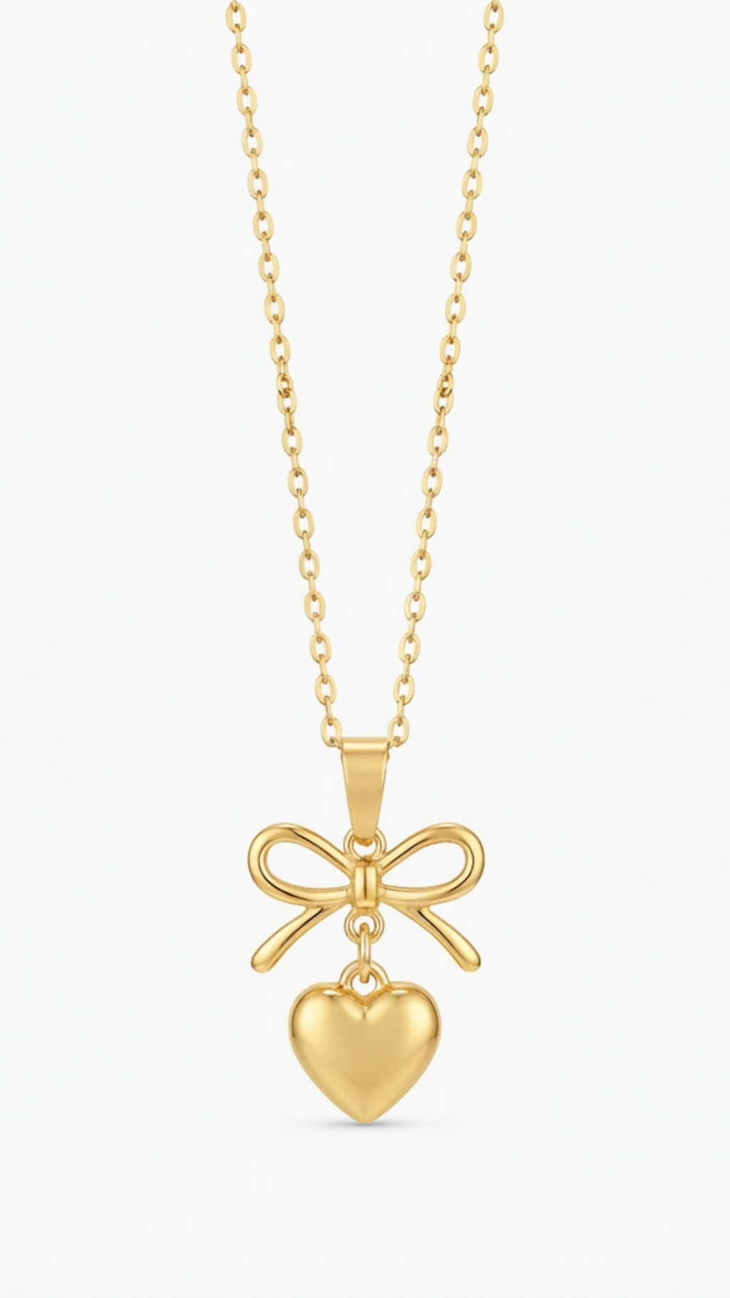 Bow & Heart Pendant