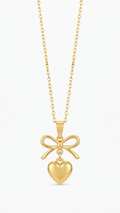 Bow & Heart Pendant