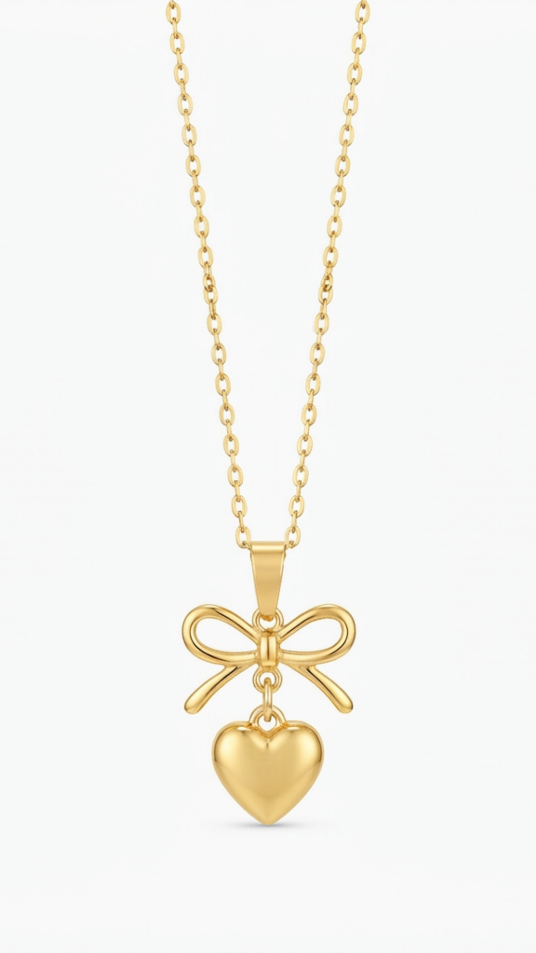 Bow & Heart Pendant