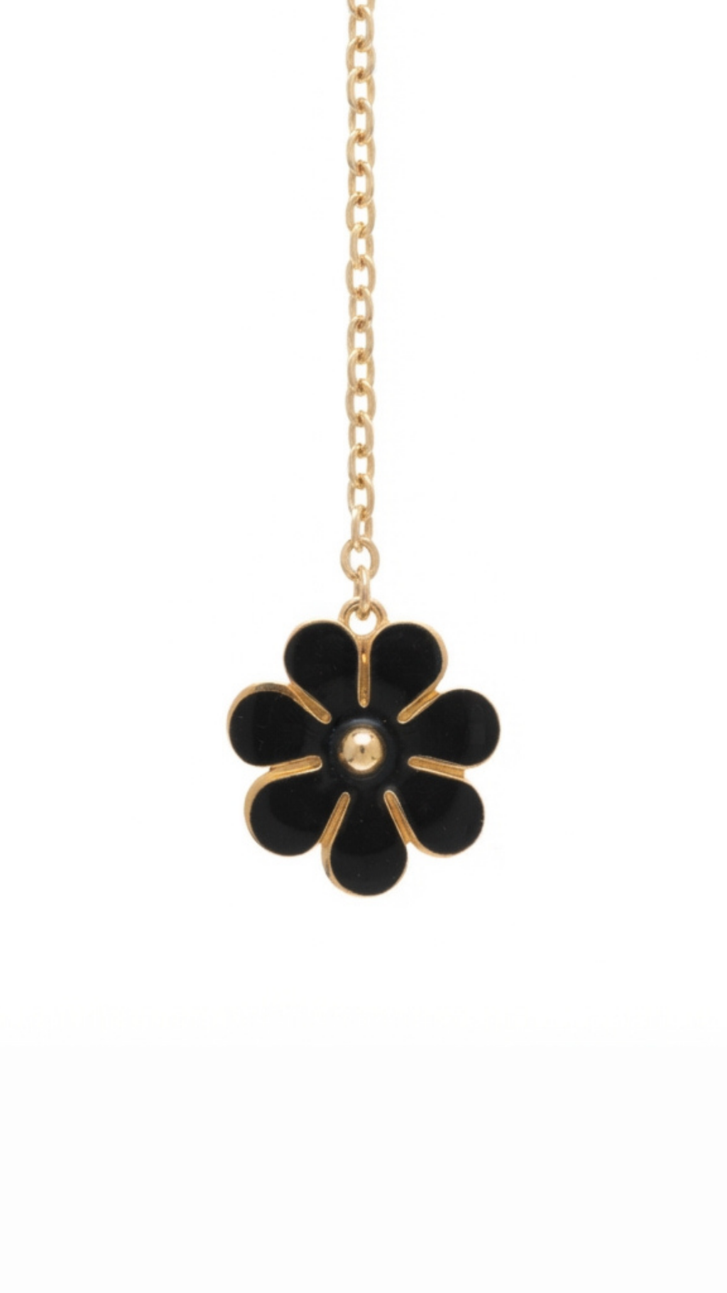 Midnight Bloom Y-Necklace Pendant
