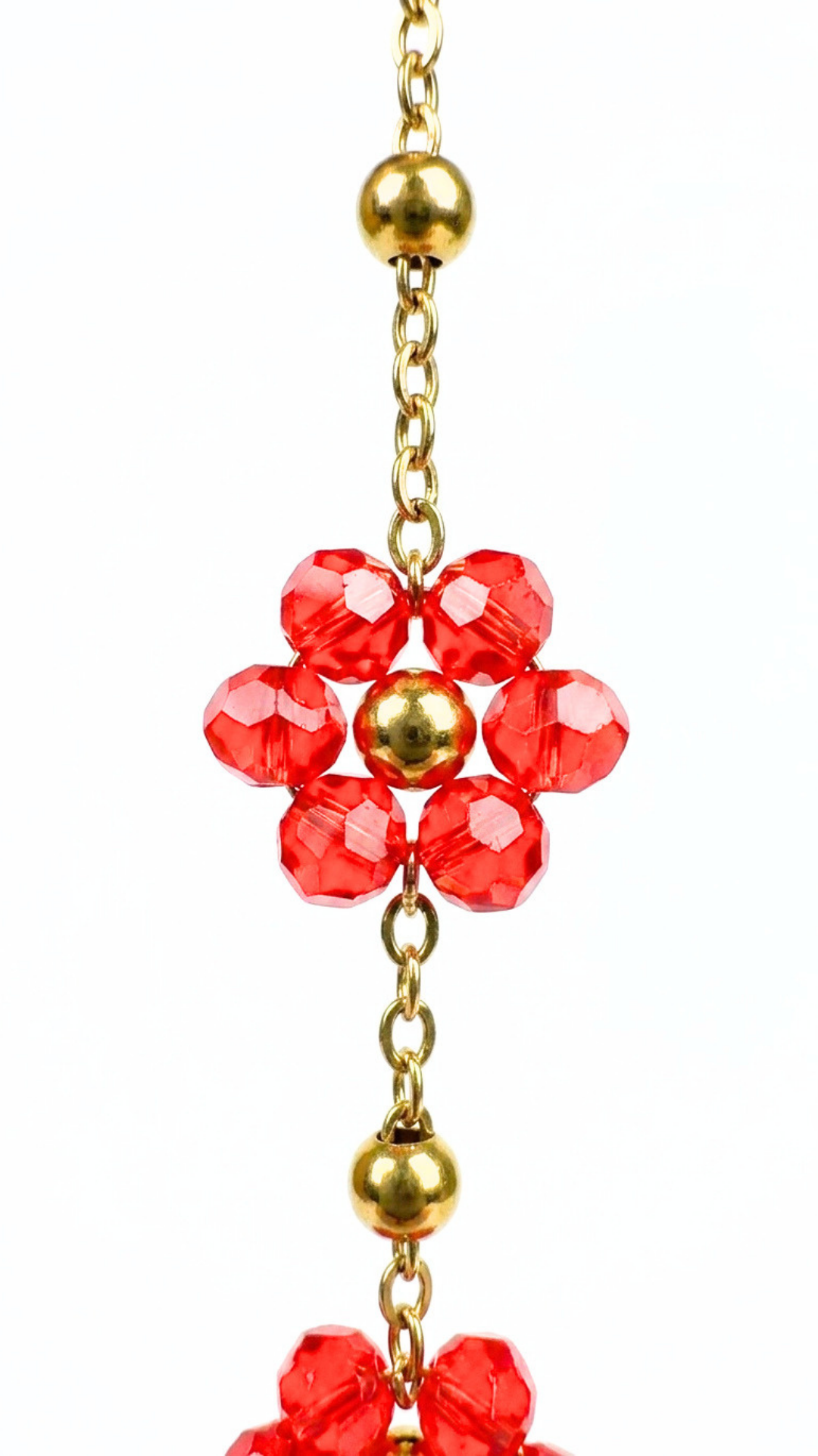 Vermilion Petal Pendant