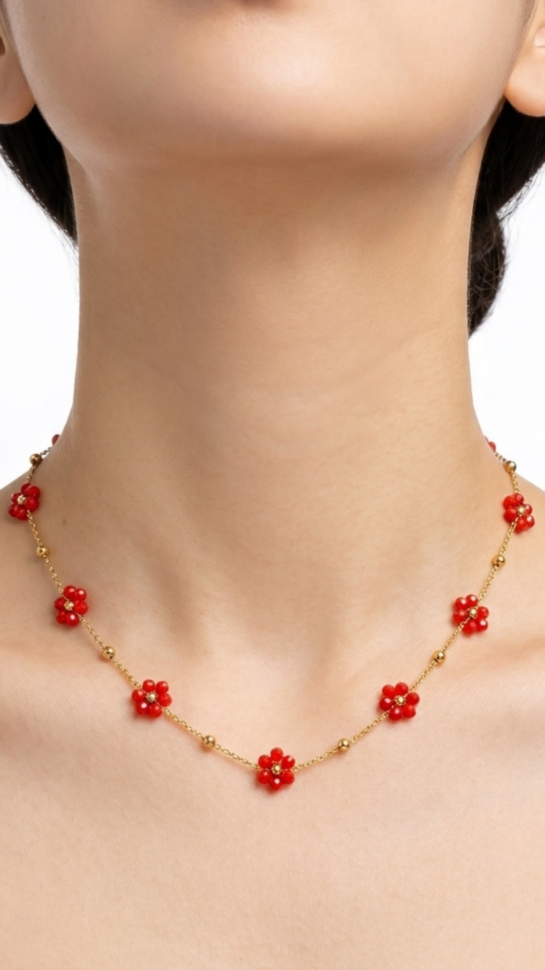 Vermilion Petal Pendant