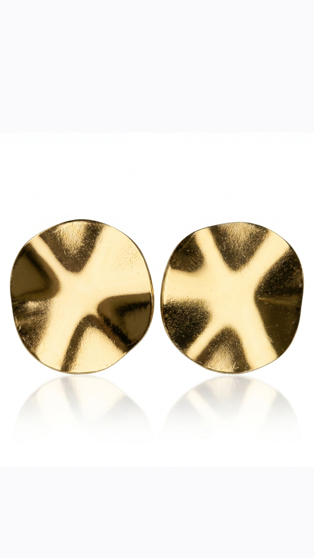 Golden Disc Earrings