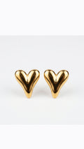 Golden Heart Earrings