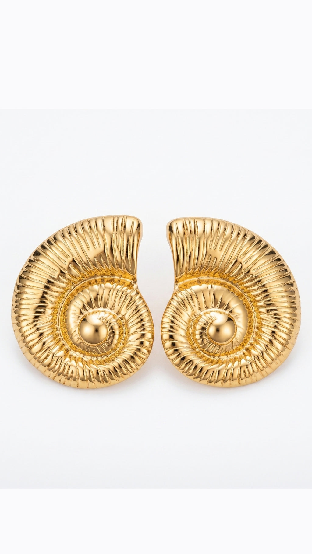 Golden Seashell Earrings