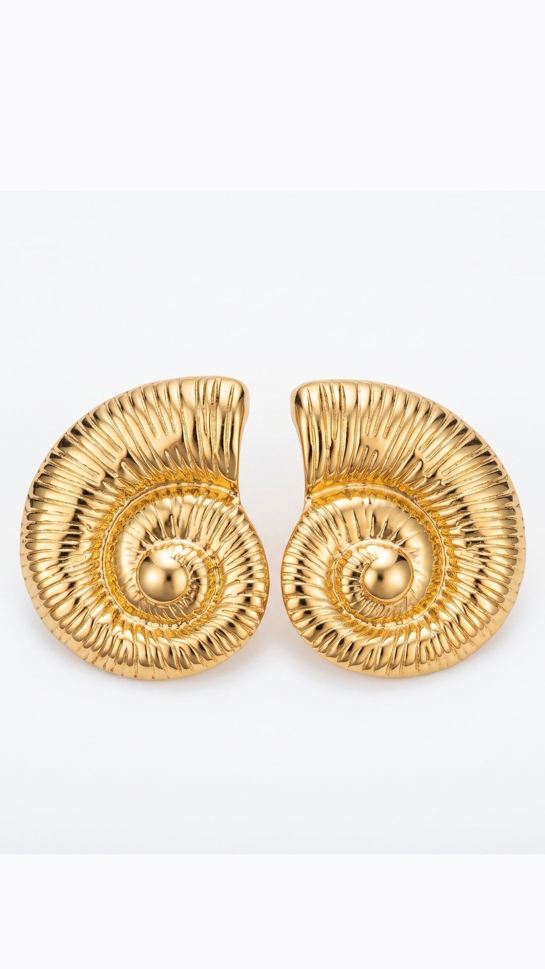 Golden Seashell Earrings