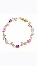 Purple Pink Tulip Bracelet