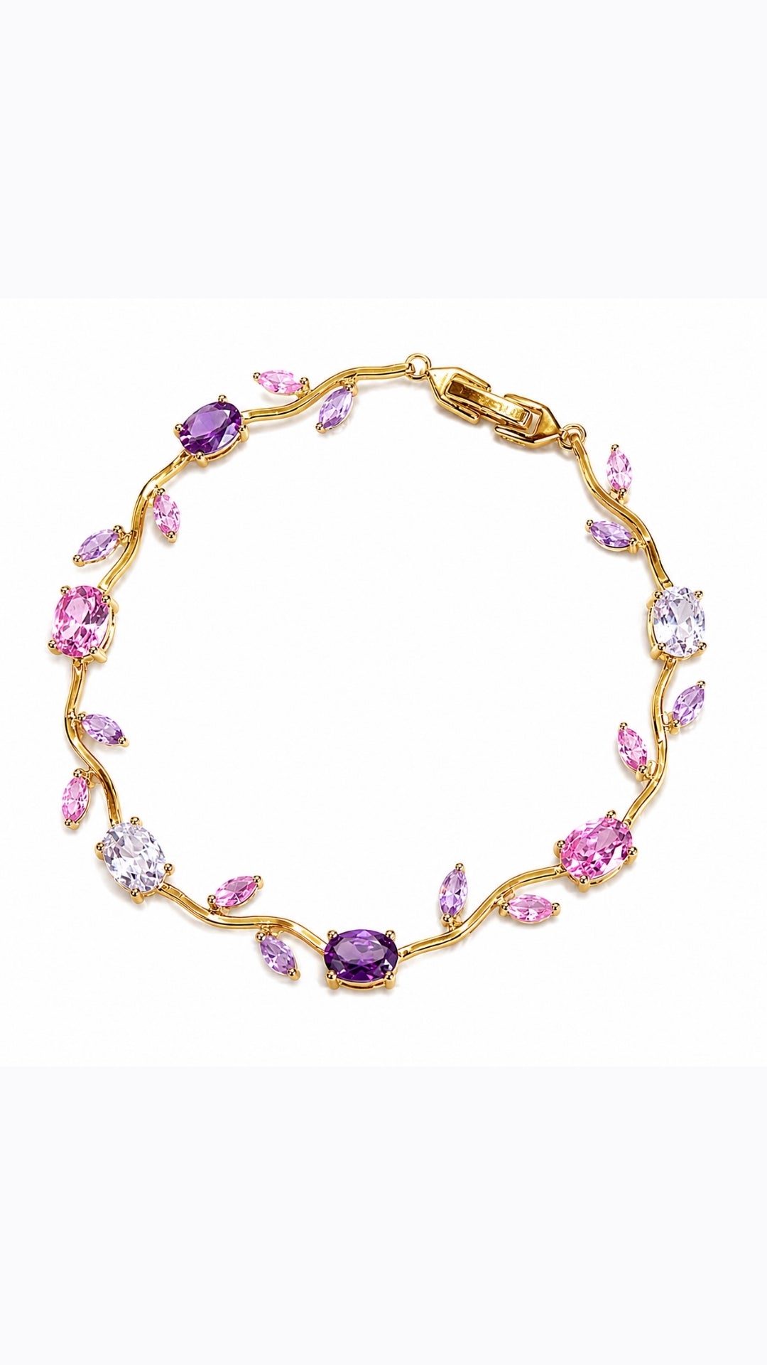 Purple Pink Tulip Bracelet