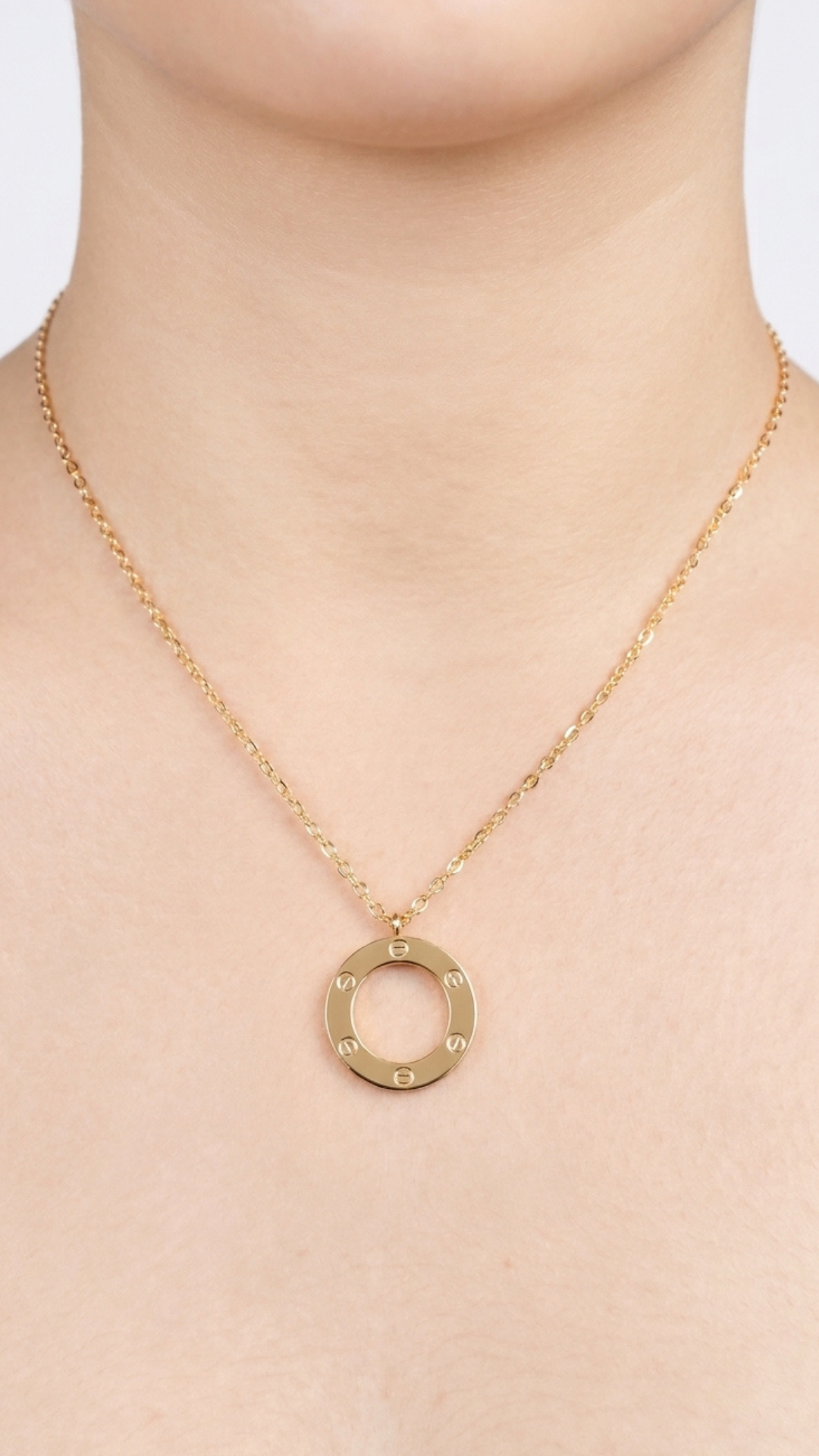 Screw Pendant & Studs Set