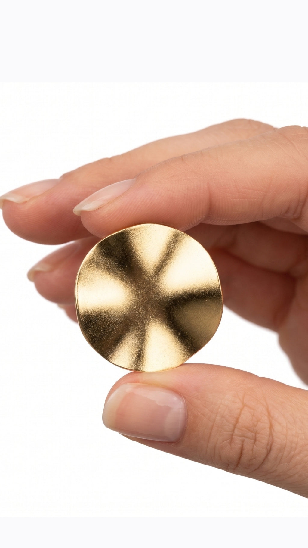 Golden Disc Earrings