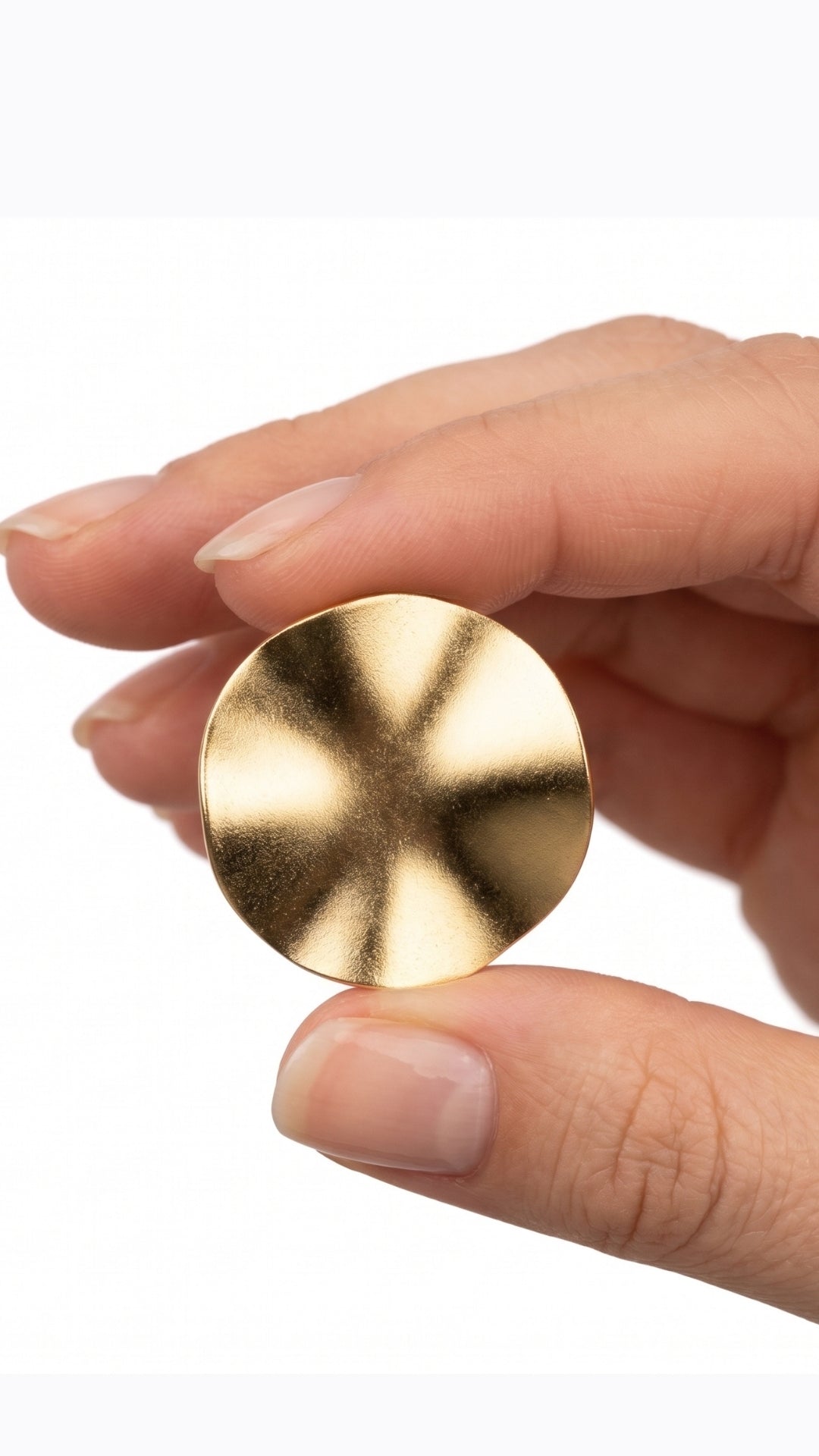 Golden Disc Earrings