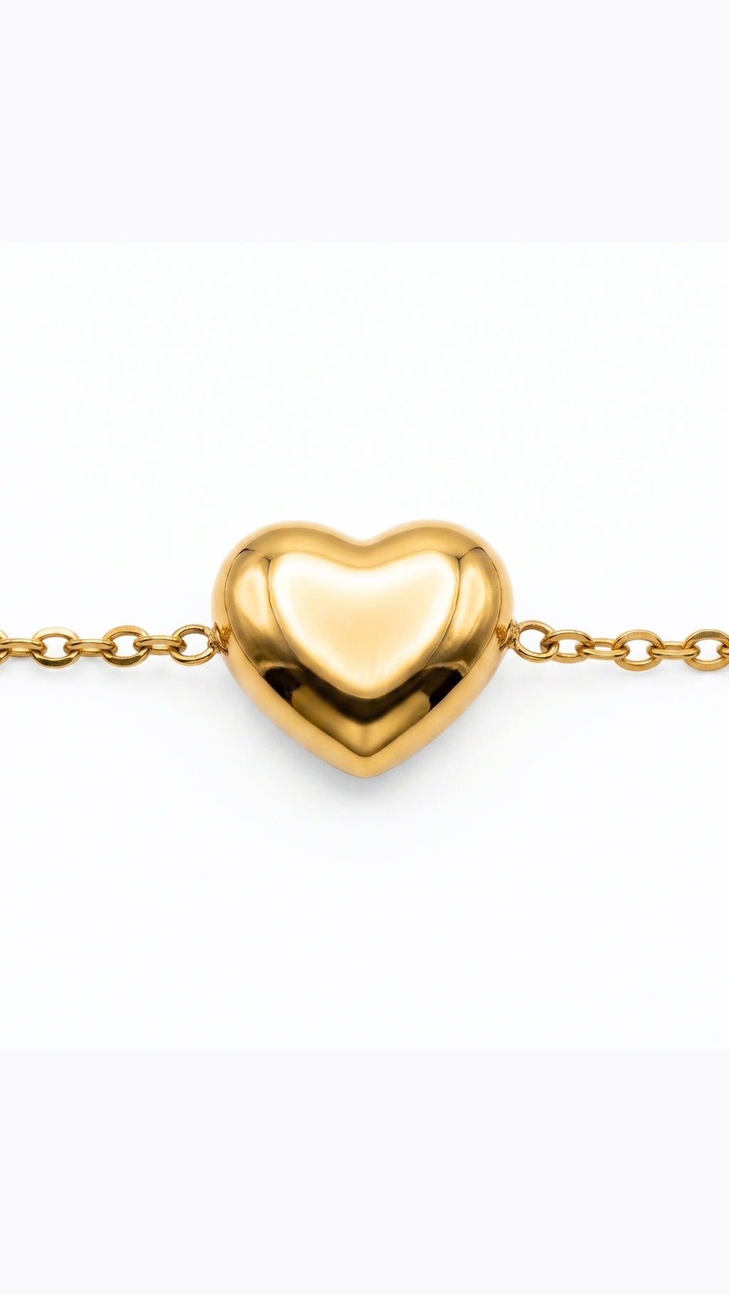Golden Heart Bead Bracelet