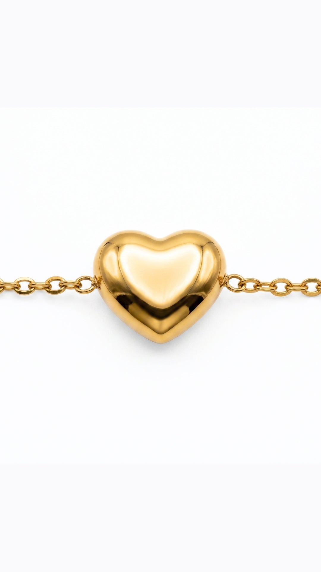 Golden Heart Bead Bracelet