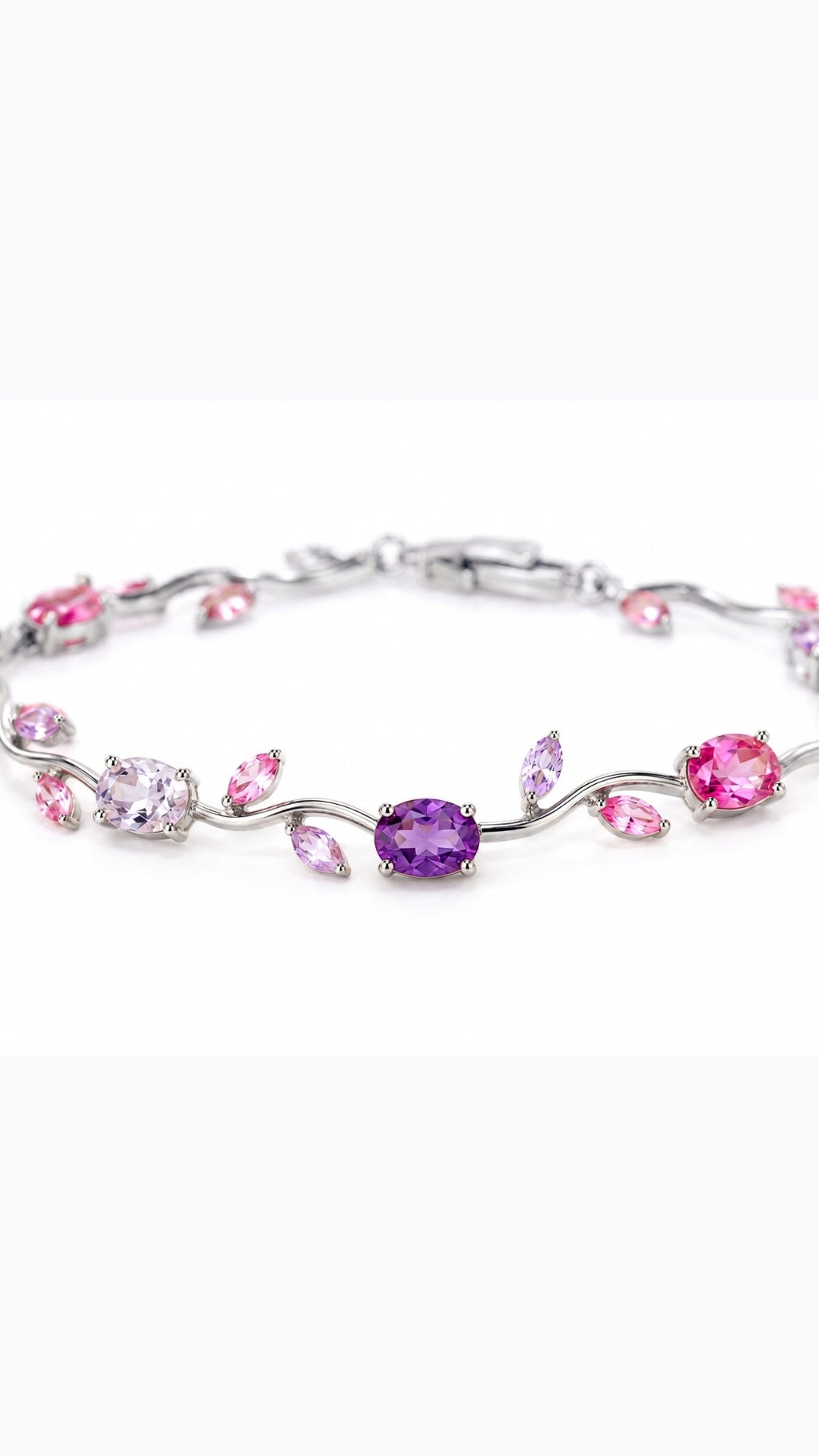 Purple Pink Tulip Bracelet