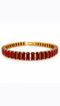 Golden Grace Tennis Bracelet