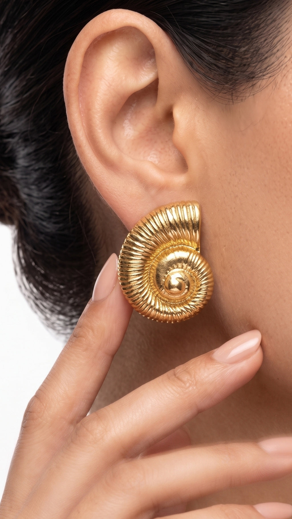Golden Seashell Earrings