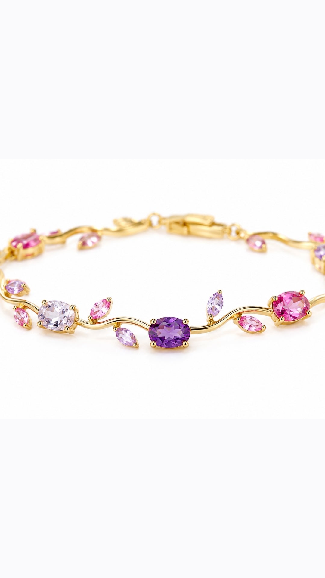 Purple Pink Tulip Bracelet