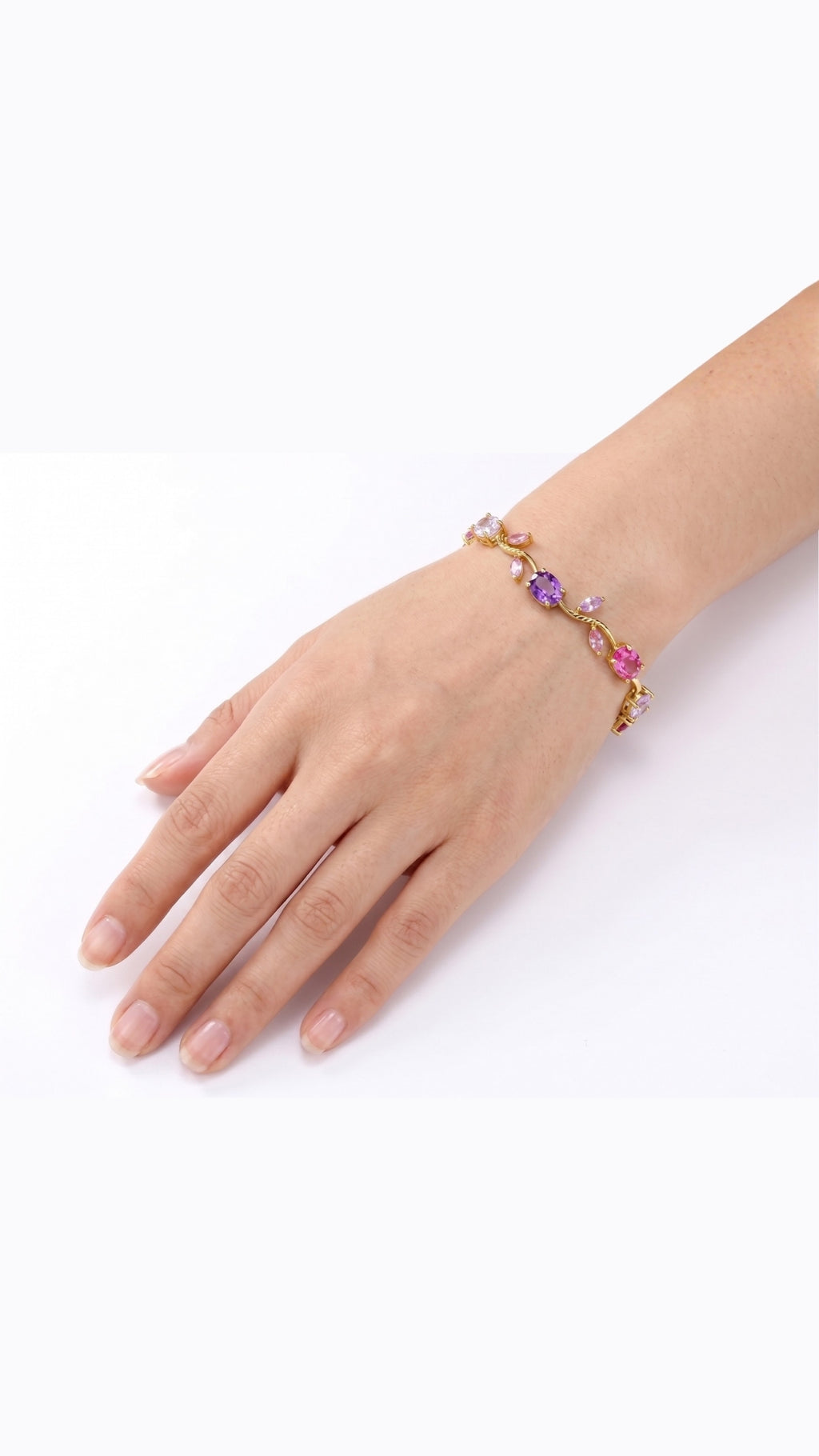 Purple Pink Tulip Bracelet