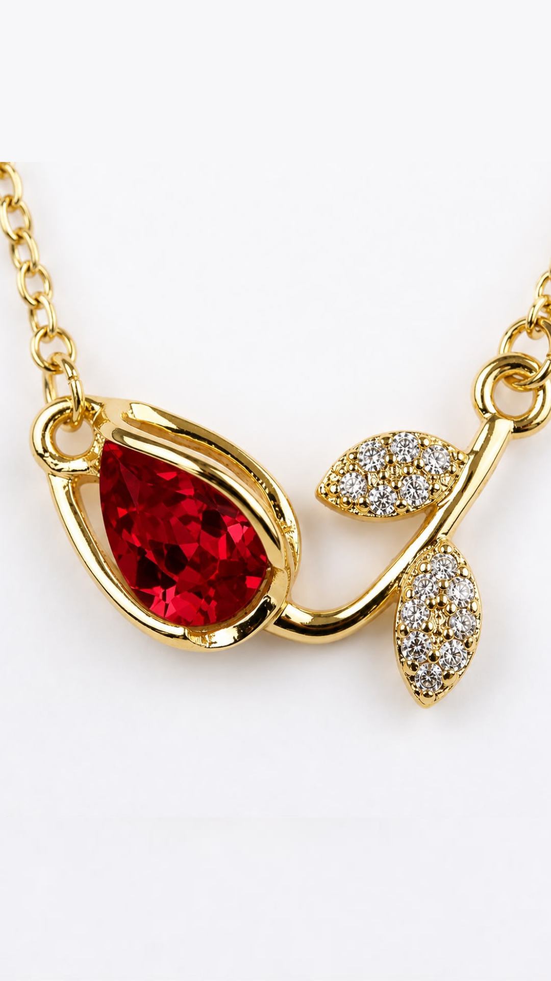 Ruby Tulip Pendant