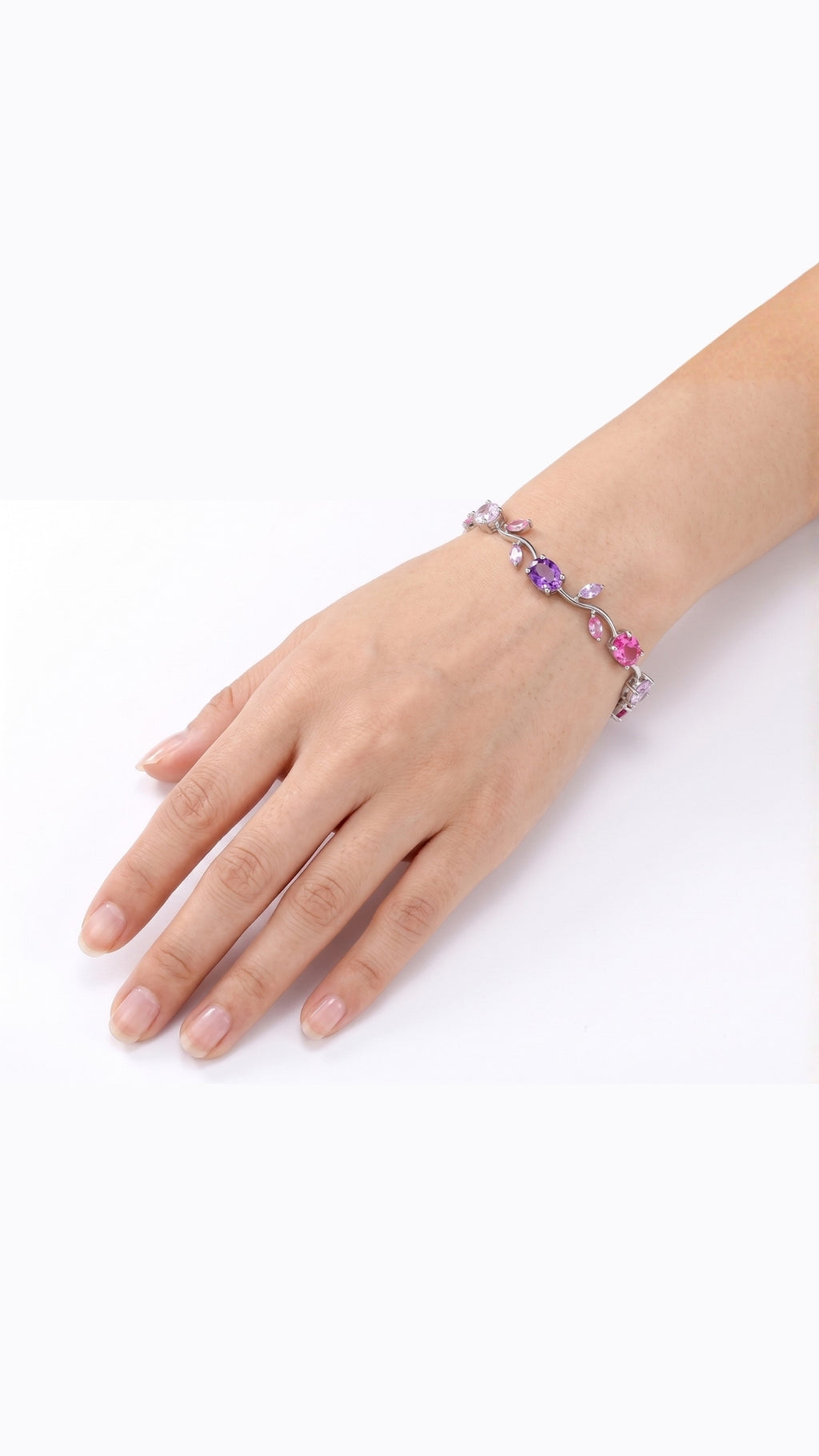 Purple Pink Tulip Bracelet