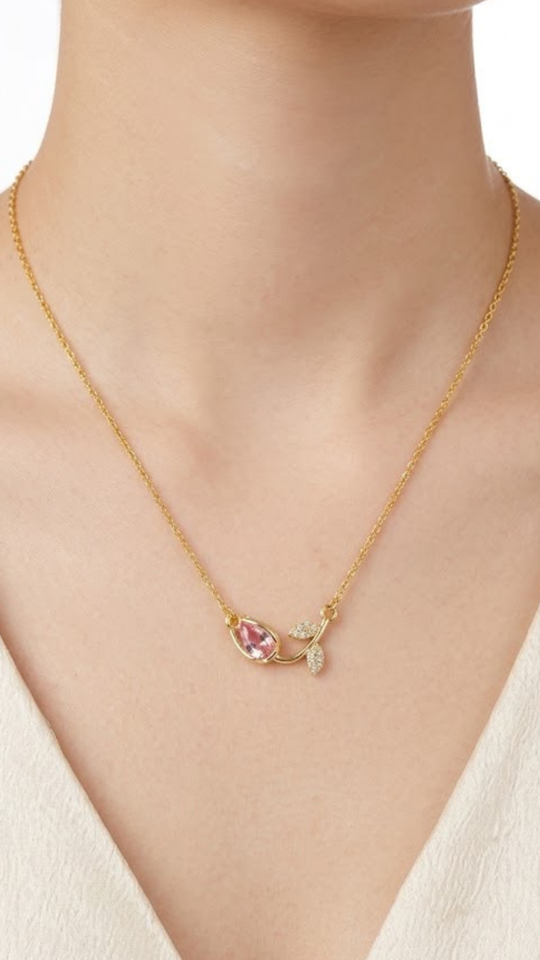 Ruby Tulip Pendant