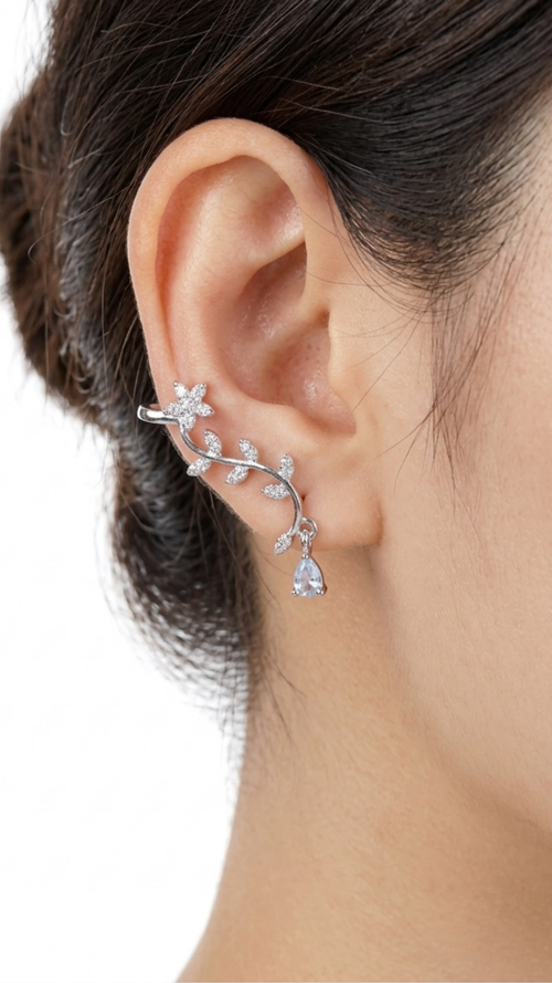 Celestial Bloom Ear Cuffs