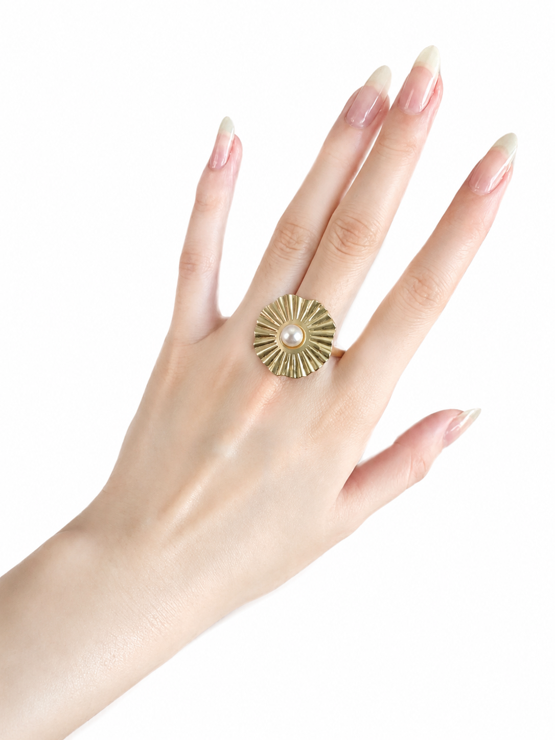 Pearl Petal Ring