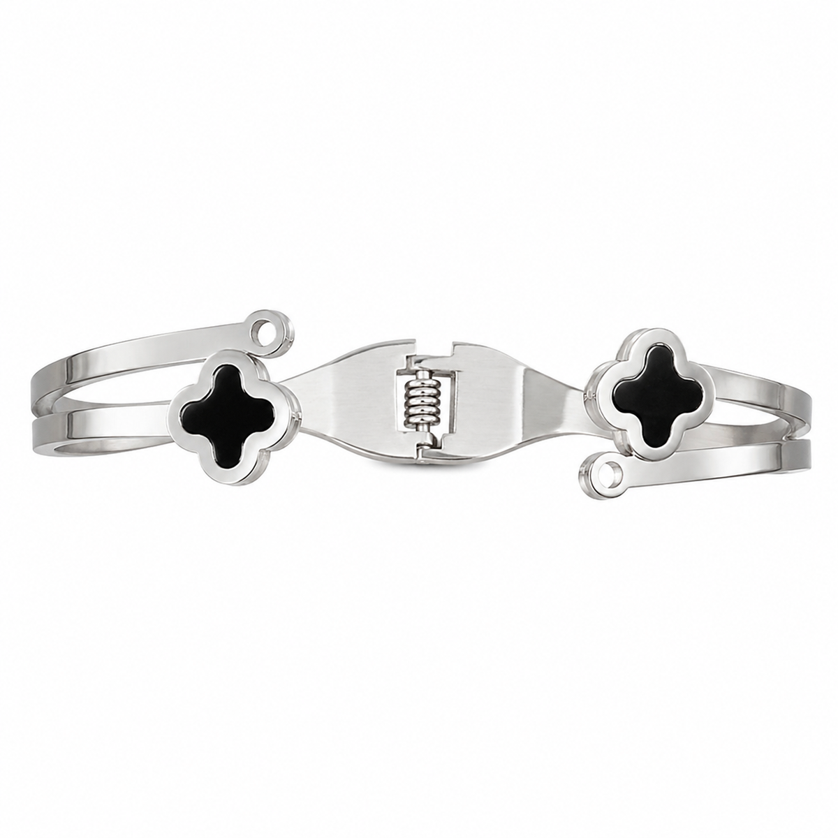 Midnight Clover Cuff
