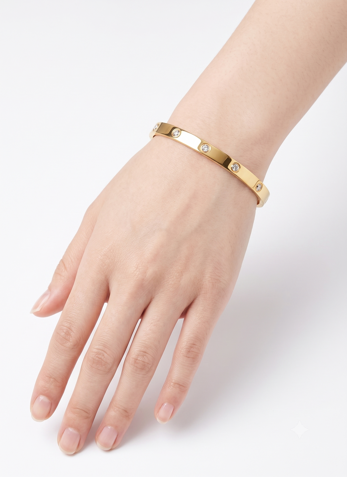 Gold Crystal Cuff
