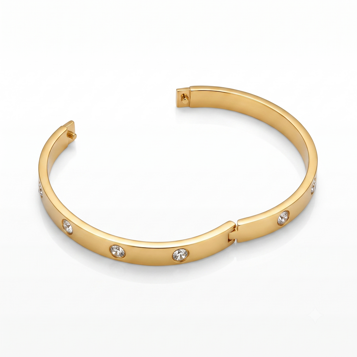 Gold Crystal Cuff