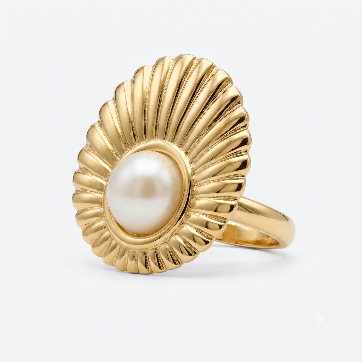 Shell Pearl Ring