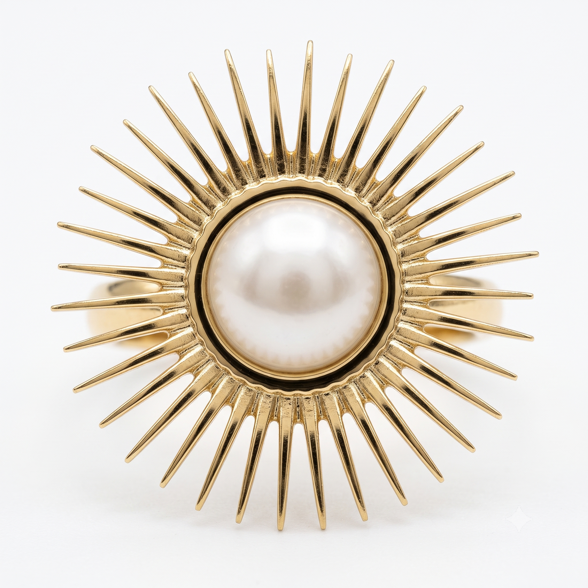 Sunburst Pearl Ring