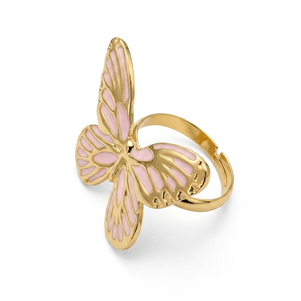 Rose Butterfly Ring