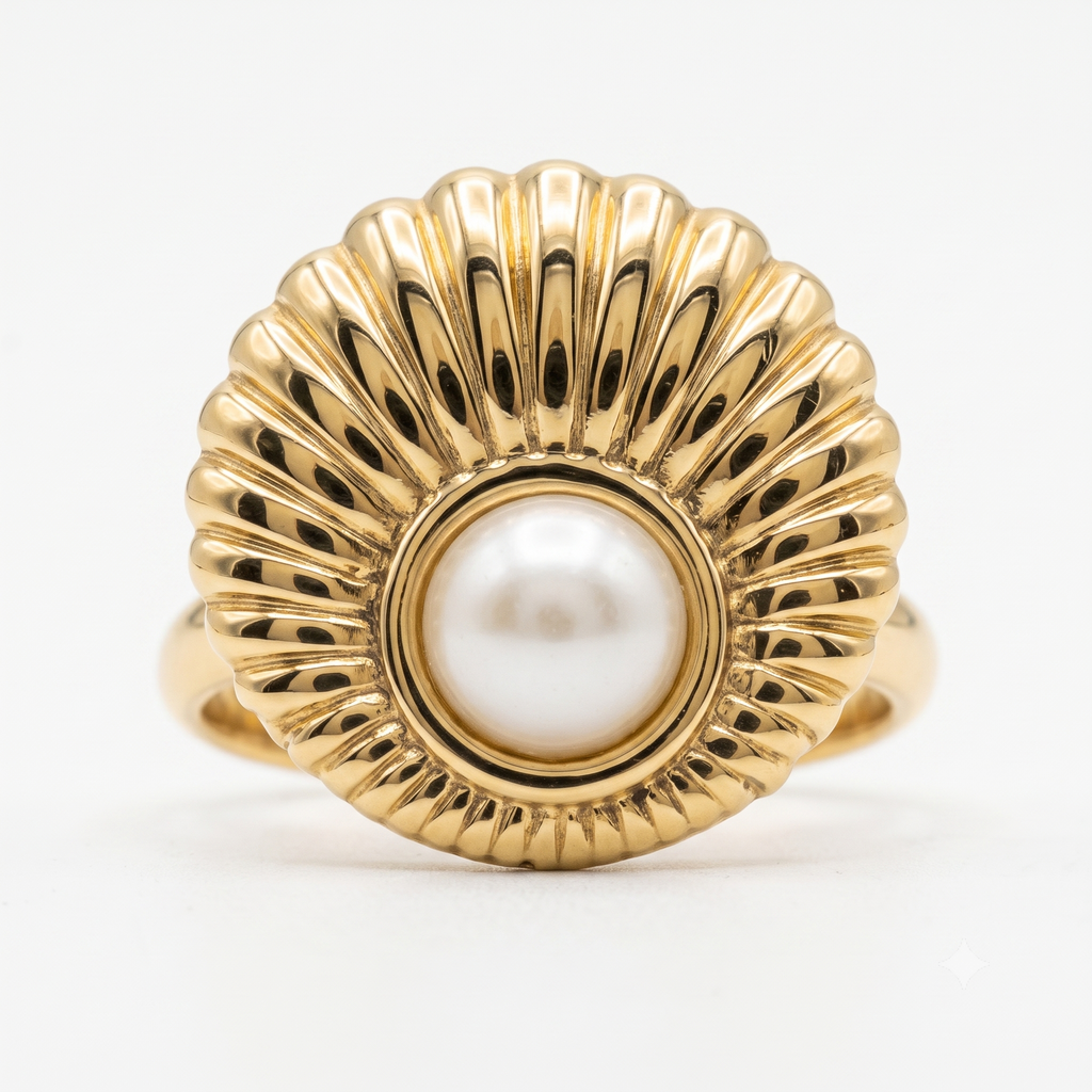 Shell Pearl Ring