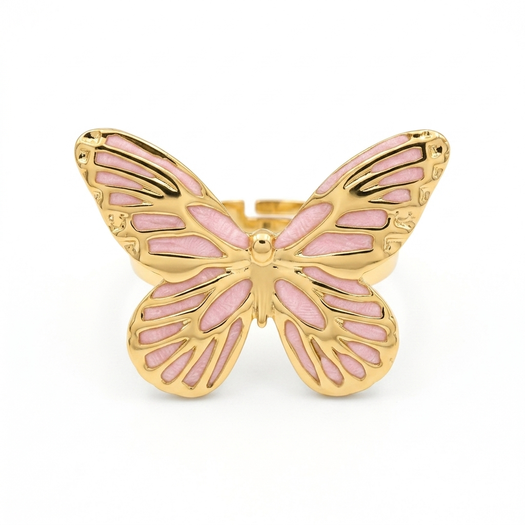 Rose Butterfly Ring