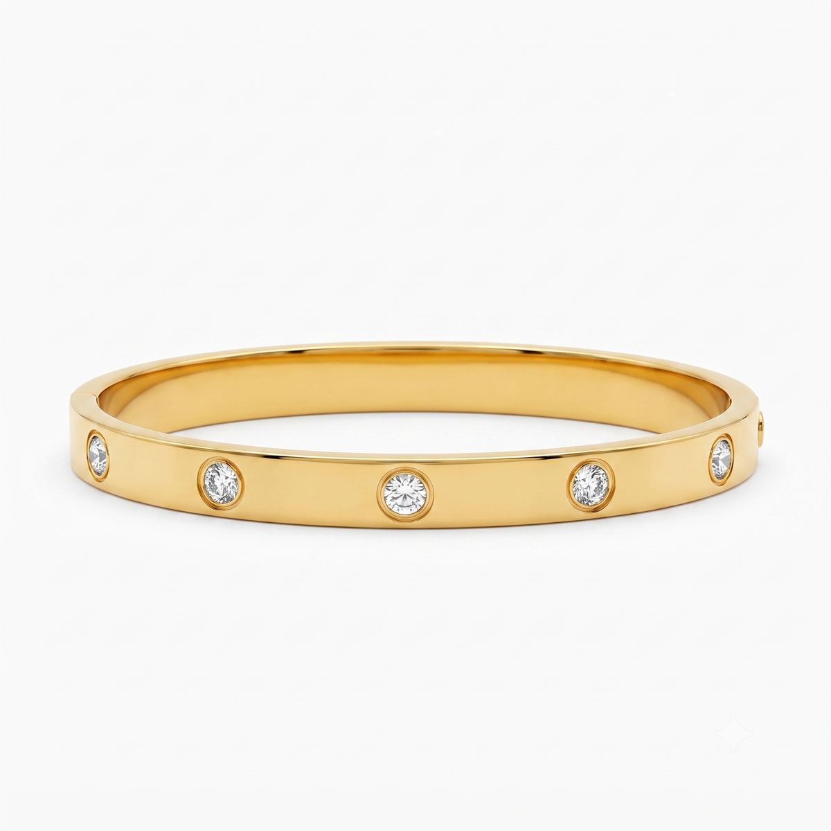 Gold Crystal Cuff